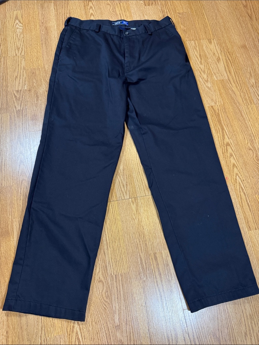 Izod Dark Navy Straight-Leg Chinos for Men 36x32 - Like New